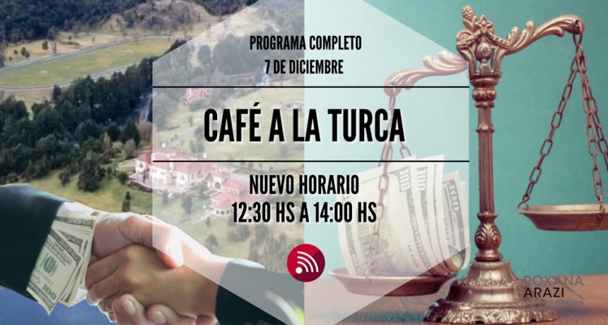 Café a la Turca, 7 de diciembre 2022. Otros temas, otro abordaje!! (NUEVO HORARIO: 12.30 A 14.00 HS)